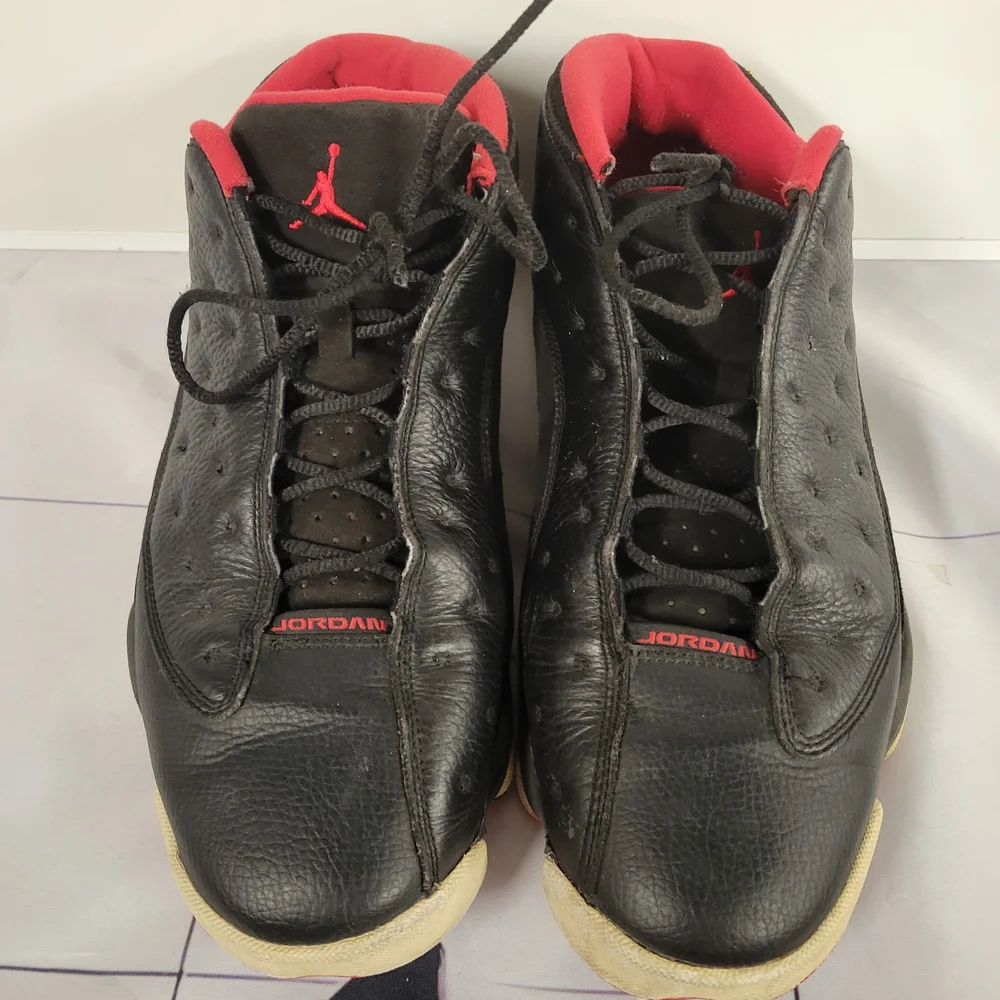 Nike Air Jordan 13 Retro Low Bred 2015 Black Red Gold Jumpman OG Men’s Size 12 - Picture 2 of 6